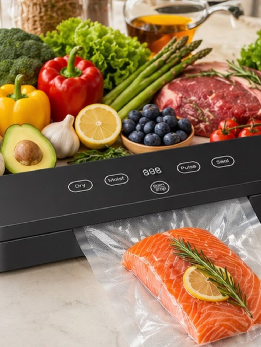 NIB LSA Compact Vacuum Sealer with 20 Bags